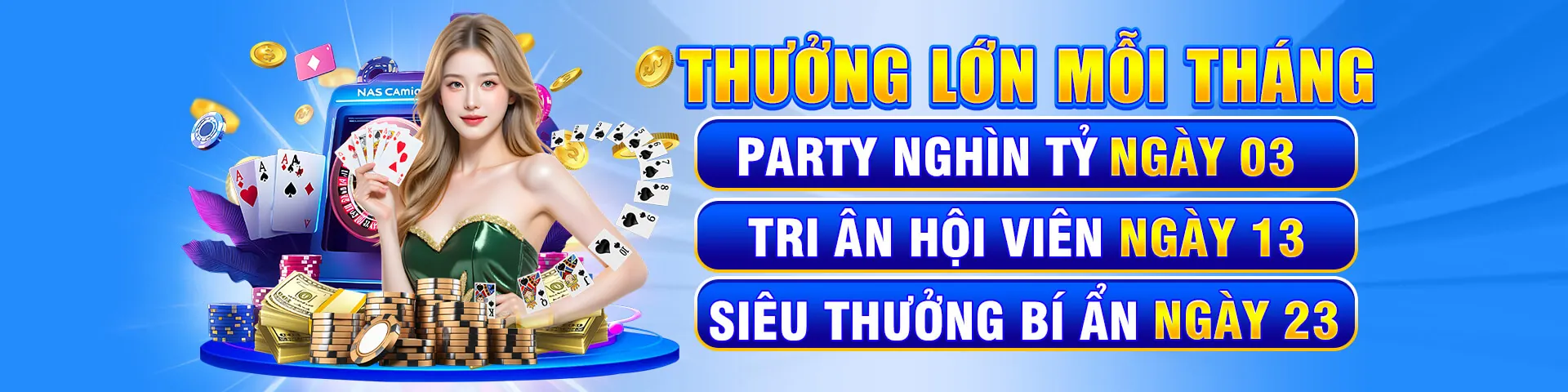 Banner quảng cáo các chương trình khuyến mãi hấp dẫn dành cho game bắn cá tại nohu 09 hiện đang mở